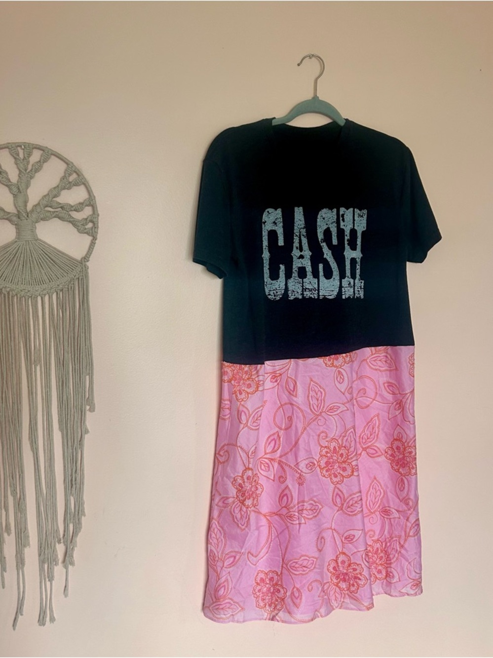 Upcycled Johnny Cash Dress